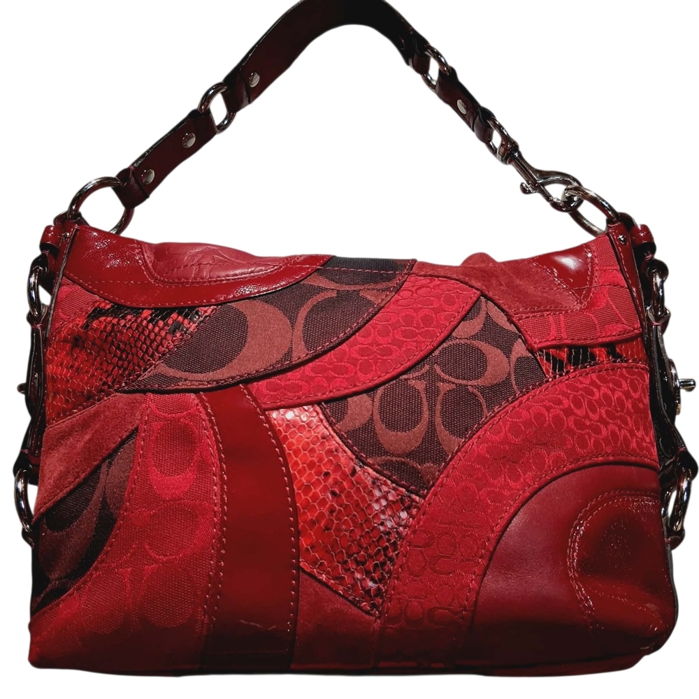 Coach Carly Patchwork Hobo shoulder bag.